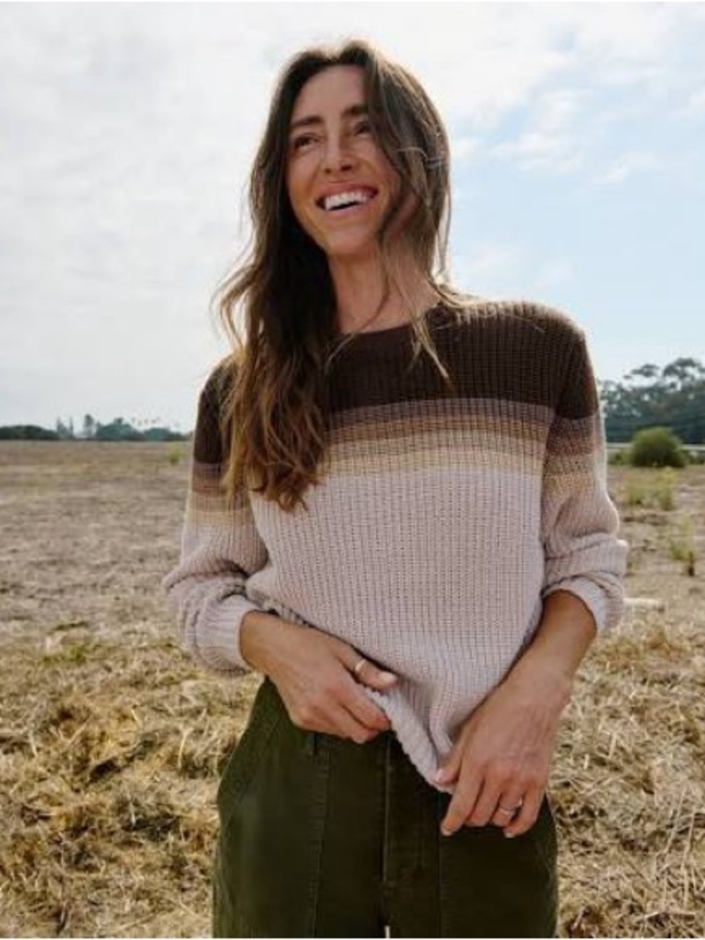 Outerknown — Women’s Colorblock Crewneck Sweater